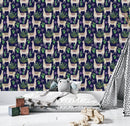 Dark Blue Wallpaper with Llama