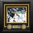 Zdeno Chara in Action Boston Bruins Autographed 8" x 10" Framed Hockey Photo