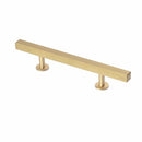 Lew's Square Bar Cabinet Knobs and Handles in Brushed Brass