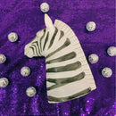 Zebra Vase Planter | 8.5" High Fabulous Ceramic Black and White Stripe Vase for Flowers or Plants