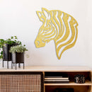 Zebra Head - Metal Wall Art