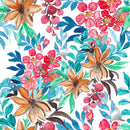 Blue Shades of Leaves Wallpaper