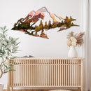 Zion Mountain Range View Metal Wall Art – National Park Wall Decor