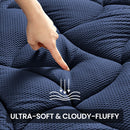 Premium Zoned Cooling Mattress Pad - Navy