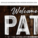 Welcome To The Patio Sign