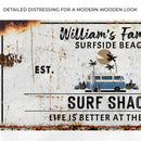 Surfside Beach Family Surf Shack Sign