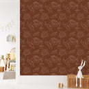 Brown Wallpaper with Turtles