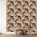 Tropical Vintage Leaves Wallpaper