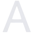 Arial Font White Painted MDF Wood Letter A (6 Inches)