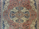 Turkish Kayseri Rug 6x10, Antique Turkish Carpet, Floral Medallion, Oriental Carpet, Red