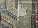 3'4" X 12' Antique Hand Made Turkish Wool Rug Runner Carpet Camel Hair Nice