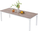 78 Inch Rustic Wood Dining Table Rectangular For Kitchen