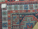 3 '4" X 10' Vintage Handmade Turkish Kazak Caucasian Wool Runner Rug Red Nice