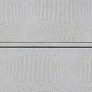 Anpu - Console Cabinet - Silver Faux Crocodile Skin