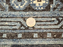 Antique Chinese Peking Rug 3x5, Dark Blue Chinese Wool Rug 3 x 5, Animal Pictorials Deer Birds, Handmade Asian Oriental Chinese Carpet