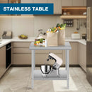 30''*24'' Commercial Work Table for Restaurant and Home Stainless Steel Kitchen Prep Table with Under Shelf