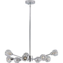 Modern Crystal Chandeliers, 9 Lights Chrome Chandelier for Living Room Bedroom, Dining Room Chandelier Over Table, Kitchen Light Fixtures(Bulbs Not Included)