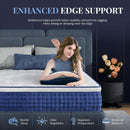 Blue Queen Hybrid Memory Foam Mattress Box CertipurUS