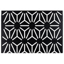 Outdoor & Indoor Privacy Screen Metal Privacy Screen 76' H×48' W, Freestanding Decorative Privacy Screen for Deck Balcony Patio, Privacy Fence Panels for Outside Lawn Garden PS118 BLACK