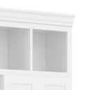 U-Can 78.7''H Hall Tree with Bench and 5 Storage Cubbies, Modern Entryway Storage Organizer Cabinet with 4 Doors, 5 Drawers and Adjustable Shelves for Hallway, Entryway, Living Room