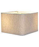 16x16x10 Rounded Corner Premiere Hardback Shallow Square Drum Lampshade Textured Oatmeal