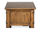 Chesterfield - Top Storage Cocktail Table With Casters - Farmhouse Timber