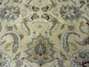 9' X 12' Vintage Handmade India Oriental Jaipur Quality Tea Wash Hand Knotted