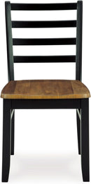 Blondon 60 Inch Solid Wood Dining Set Brown Finish Durable Construction