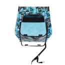 Outdoor Heavy Duty Collapsible Pet Bike Trailer with 16-Inch All-Terrain Wheels & Universal Hitch – Foldable Dog/Cargo Carrier Cart for Bicycles, blue, grey