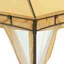 TREXM 10x10 Outdoor Gazebo Tent with Double Roofs, Patio Gazebo with Mosquito Netting, Patio Canopy for Backyard, Garden, Lawn and Deck (Beige)