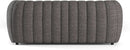 Charcoal Gray Vertical Channel Tufted 3 Piece Sofa Set