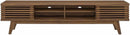 70 Inch Mid Century Modern Walnut TV Stand Console