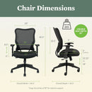 Wave High Back Ergonomic Office Chair With Breathable Mesh Back 360 Swivel