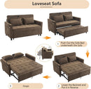 Premium Grade Ultra Chenille Sleeper Sofa With USB Ports