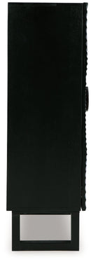 Fosterman - Accent Cabinet - Distressed Black