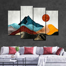 Sunset Over Mountains Wall Art