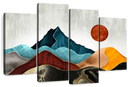 Sunset Over Mountains Wall Art