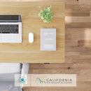 48 X 24 Standing Desk Height Adjustable White Frame Maple