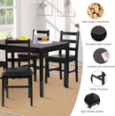 Brown Premium Five Piece Dining Table Set Apartment