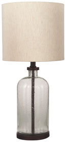 Bandile - Glass Table Lamp  - Clear / Bronze Finish