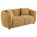 Aleisha 3-piece Fabric Upholstered Sofa Set Mustard Yellow
