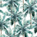 Contemporary Green Palms Wallpaper Tasteful