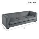 BEIGE  3 SEATER SOFA,GRAY COLOR
