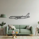A320 Neo Metal Aircraft Wall Art - NCP0407