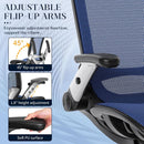 Blue Ergonomic Mesh Office Chair With Lumbar Support