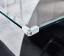 Stylish Dining Room Table, Luxury Glass Top Dining Table, Modern Design For Your House (2 Colors)