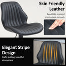 Modern 360 Degree Swivel Faux Leather Bar Stools