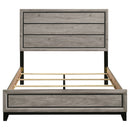 Valen Wood Queen Panel Bed Light Taupe
