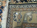 Persian Qum Rug 5.6 x 8.8, Navy Blue