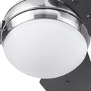 52 Inch Brushed Nickel LED Ceiling Fan With Remote